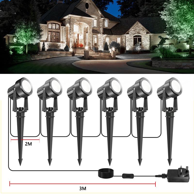 Ultra-Bright Waterproof Solar Ground Spotlight for Outdoor Garden and Landscape Lighting