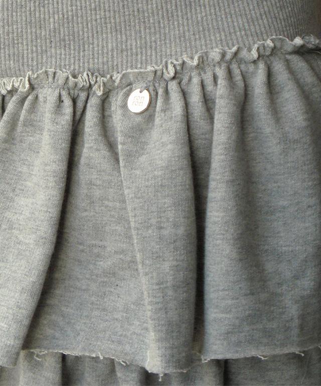 Ronron Cancan Ruffle Pantskirt Gray