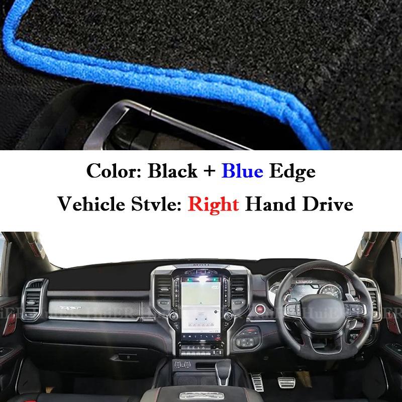 For Dodge Ram 1500 2500 3500 2019-2025 Car Dashboard Pad Sunshade Cover Dashmat Protect Mat Anti-Slip Carpet Interior Accessory