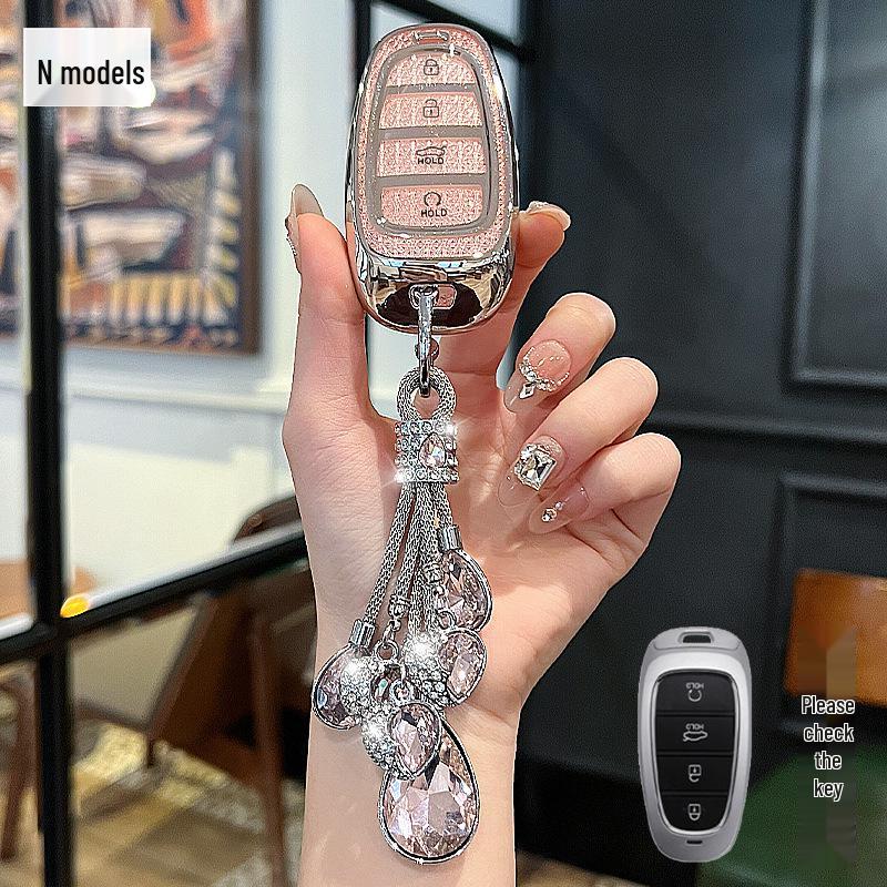 Tucson L Key Cover for Hyundai Elite Luxury Edition - Crystal Screen Style