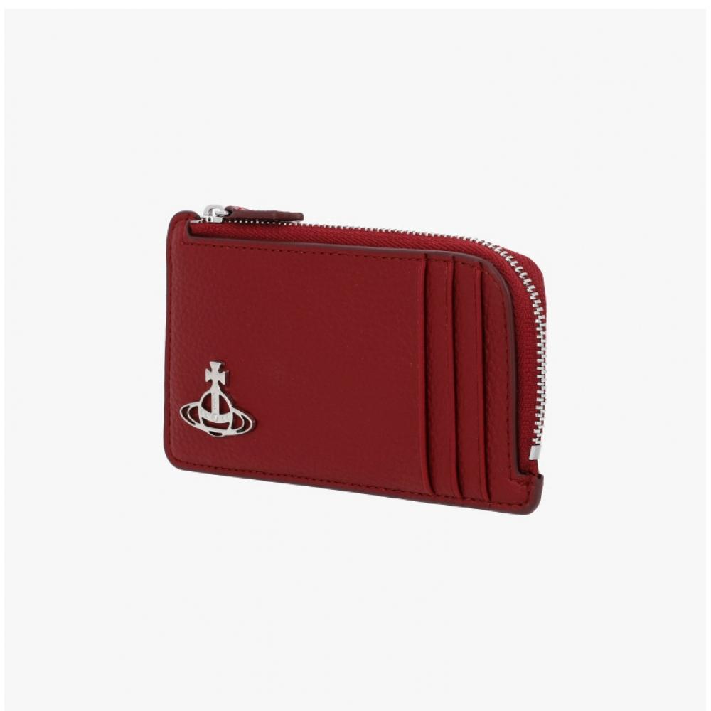 Vivienne Westwood 5402000hw S000d H407 Vegan Bio Green Grain Zip Card Holder