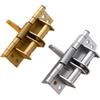 4pcs 4 inch Positioning Hinge Spring Self-aligning Hinge Automatic Closing Door Multi-Function Screen Door Hinge Furniture Supplies(Gold)