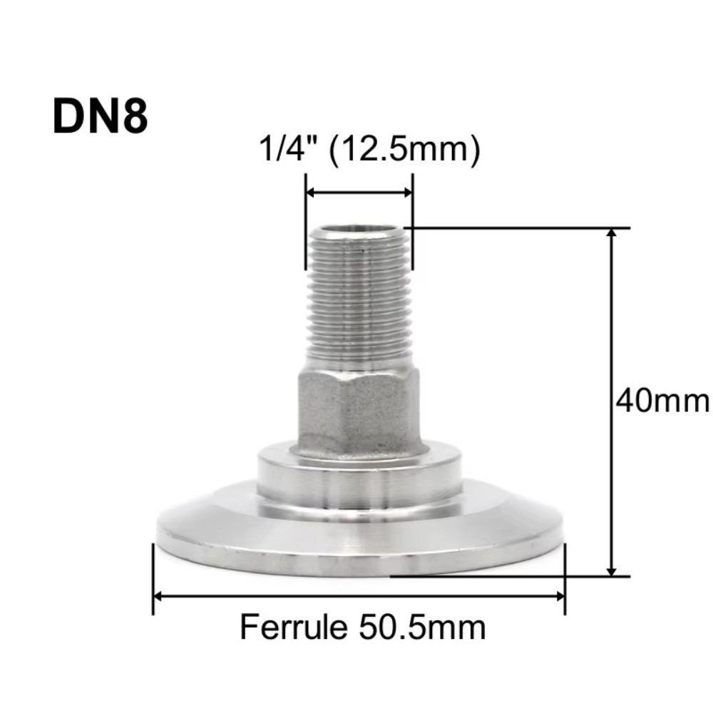 Sanitary Grade Triple Clamp Adapter SS304 Stainless Steel Sanitary Grade Fitting Fluid Systems
