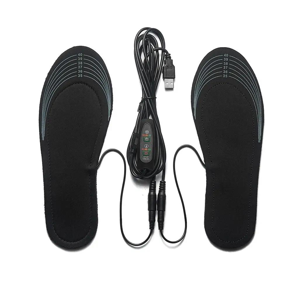 Smart Heated Insoles Temperature Adjustable Foot Warmers for Men and Women, Full-Foot Heating & Cut-to-Fit Design Q8Y6