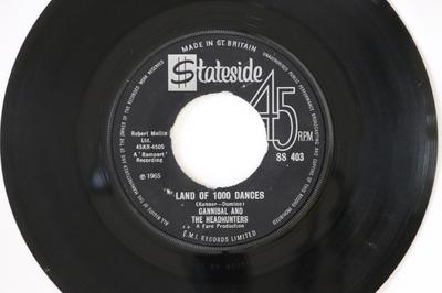 7inch Record CANNIBAL & THE HEADHUNTERS - Land Of 1000 Dances SS403 Stateside 1965 UK Rock Used