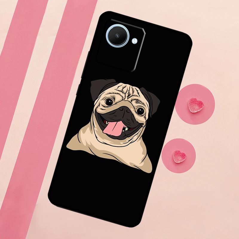 Englische Bulldogge Mops Für Realme 15 10 11 12 13 14 Pro Plus C65 C67 C75 C63 C61 C55 C51 C53 C35 GT6 GT7 Pro Hülle