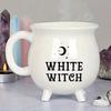 Kreatywne czarownice Brew Kocioł czarownicy Kubek do kawy Czarne ceramiczne kubki do kawy Dekoracja stołu na Halloween
