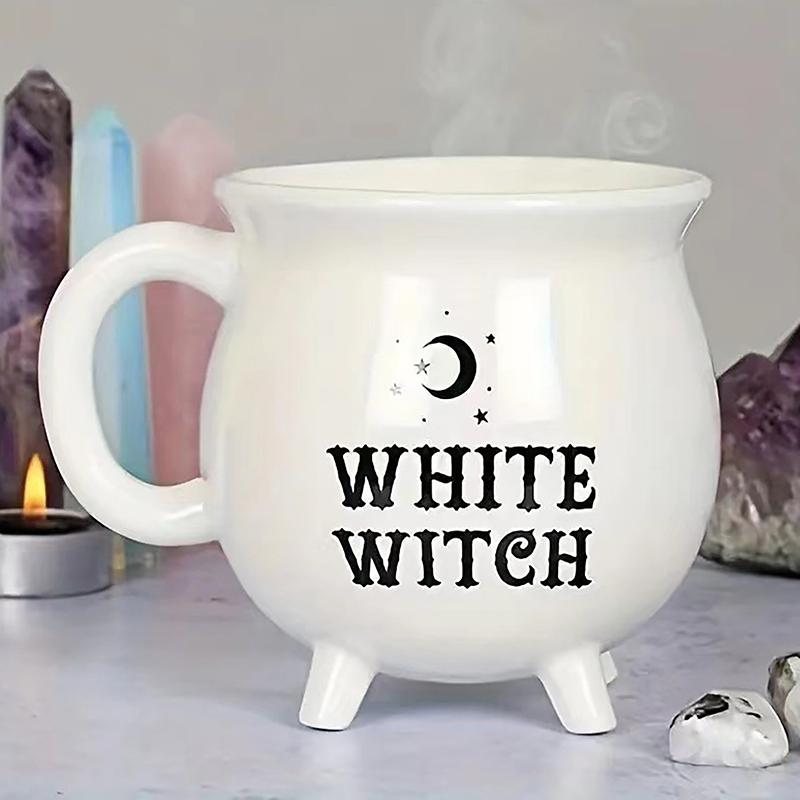 Kreatywne czarownice Brew Kocioł czarownicy Kubek do kawy Czarne ceramiczne kubki do kawy Dekoracja stołu na Halloween