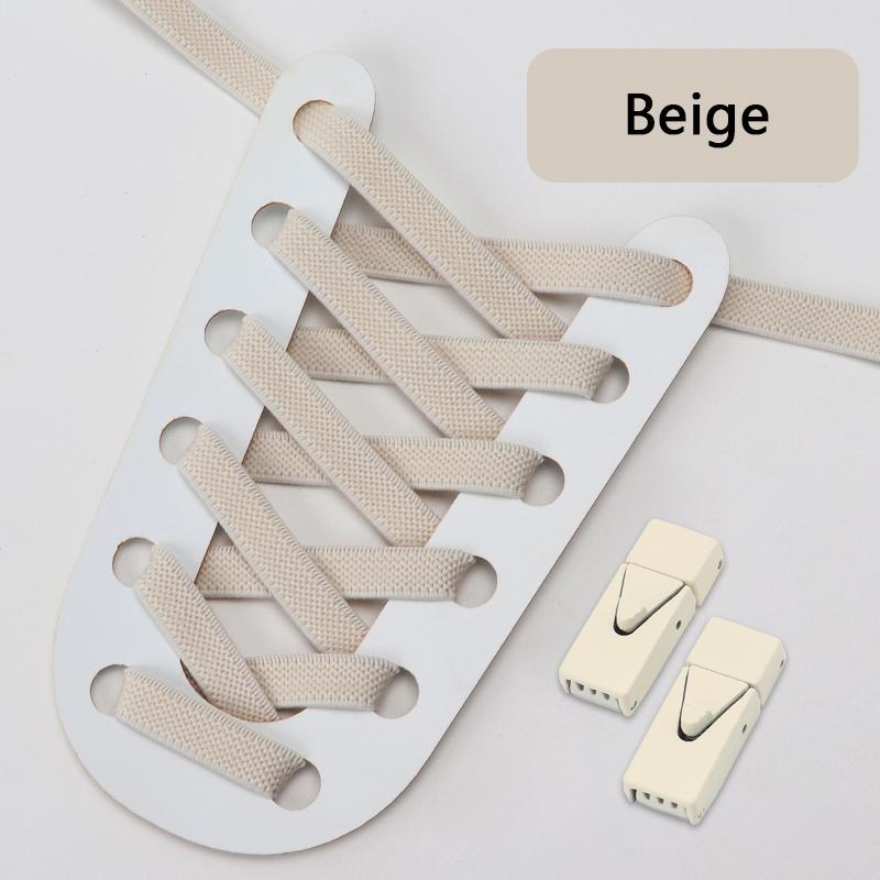 Kleurrijke Lock Veterschoenen zonder strikken Elastische Veters Sneakers Tennis Geen Strik Schoenveters Kinderen Volwassene Brede Schoenveter Schoen Accessoires