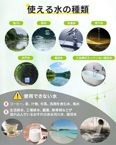 Greeshow GS-286A Portable Foldable Water Filter Bottle, 2025 Improved Model, Ideal for Disaster Preparedness, Outdoor Activities, Hiking, Camping, and