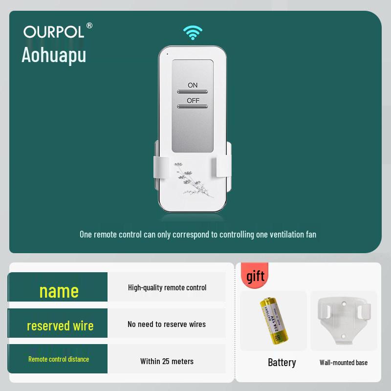 Aohuapu Ceiling Ventilation Fan for Kitchen & Bathroom - Powerful, Silent, Ceiling-Mounted Exhaust Fan