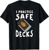 Humorous T-Shirt for TCG Players - "I Practice Safe Deck" Gift Idea