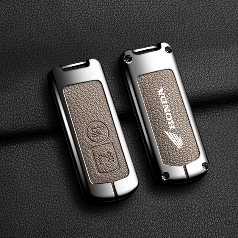 Zinc Alloy Leather Car Key Case Cover For Honda Forza 125 300 350 750 ADV Pcx 125 Xadv Super Cup SH150i SH300 Sh125 XAV Xlov