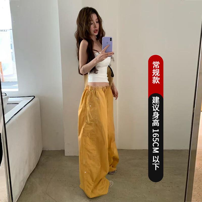 Lazy Wind Rivet Overalls Women's Summer New Loose Quick-drying Pants Nylon Speed Foot Casual Sweatpants