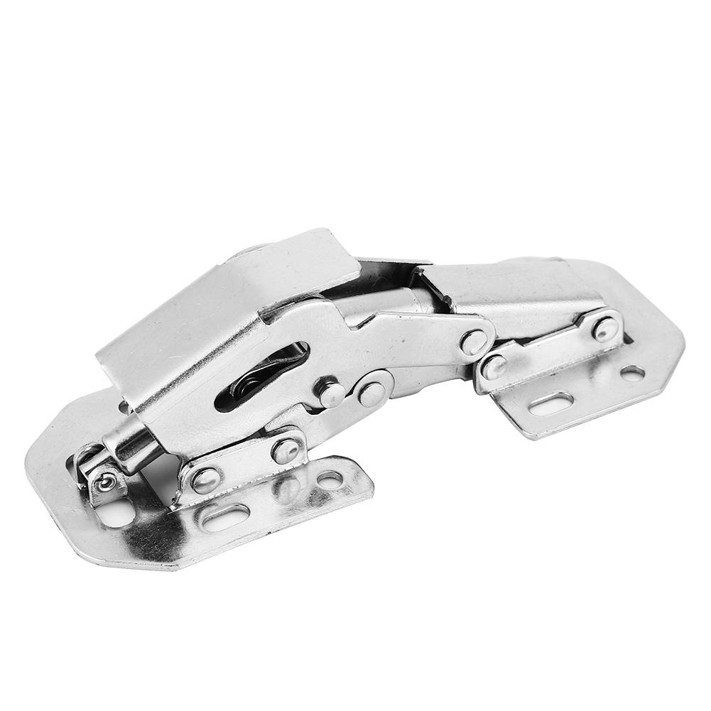 10Pcs Cold Rolled Steel Bridge Shape Punch Cabinet Door Furniture Hinge #1