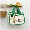 Cute cartoon Snoopy bento canvas bag large capacity multi-function portable canvas bag