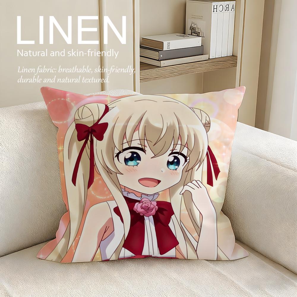 Comedy Uchi no Maid ga Uzasugiru Cushion Cover Pillowcase Set Pcs x x Breathable Washable Sofa Cushion Cover