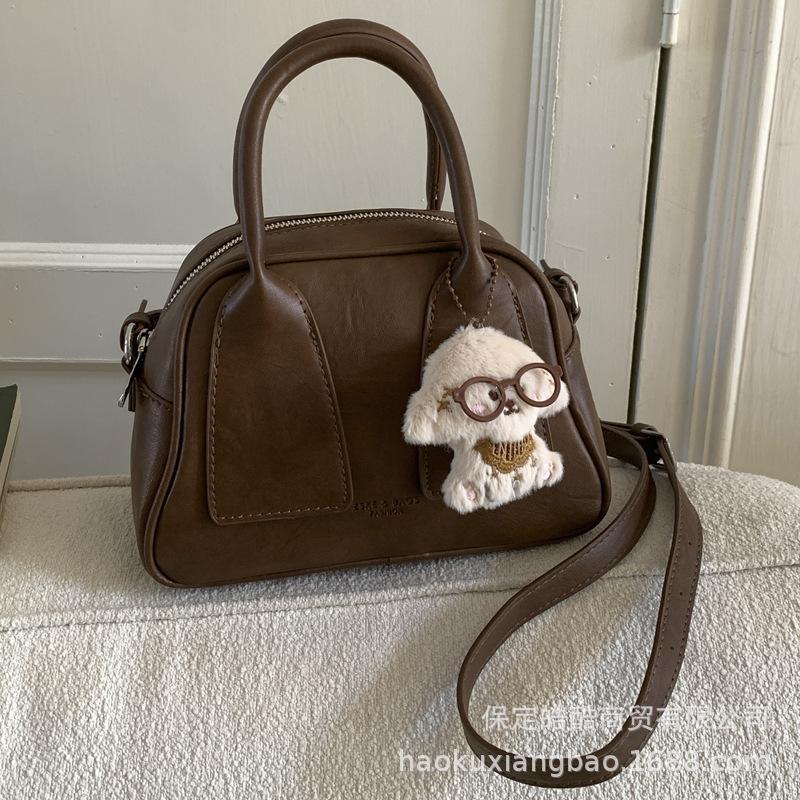 Handbag Bag Women's 2025 New Trendy Autumn and Winter Niche Light Luxury High-end Retro Shoulder Bag Crossbody Small Square Bag