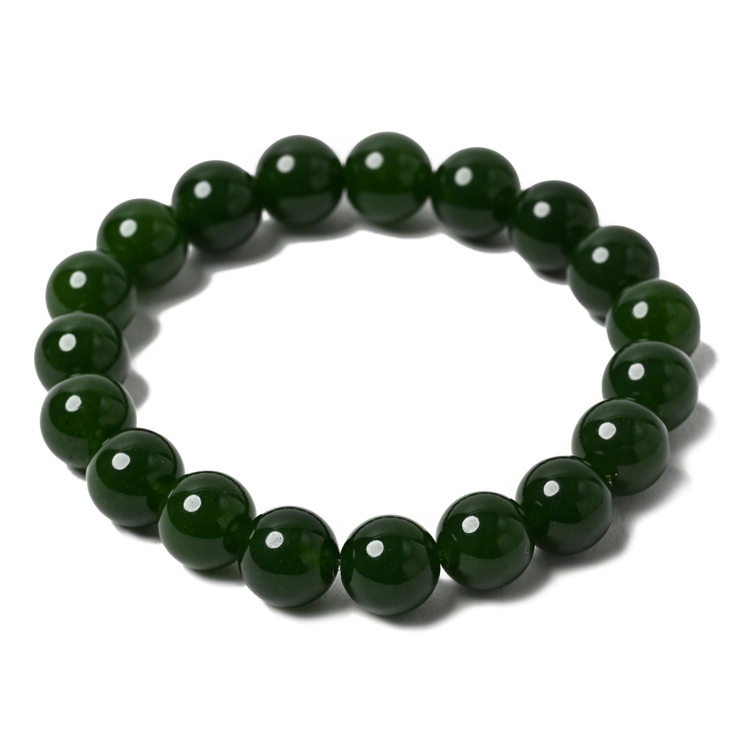 

Myanmar Green Burmese Power Stone Genuine Jade Natural Myanmar Dark Green Improves Health Feng Good Money Love Health Wisdom and Imagination Diameter