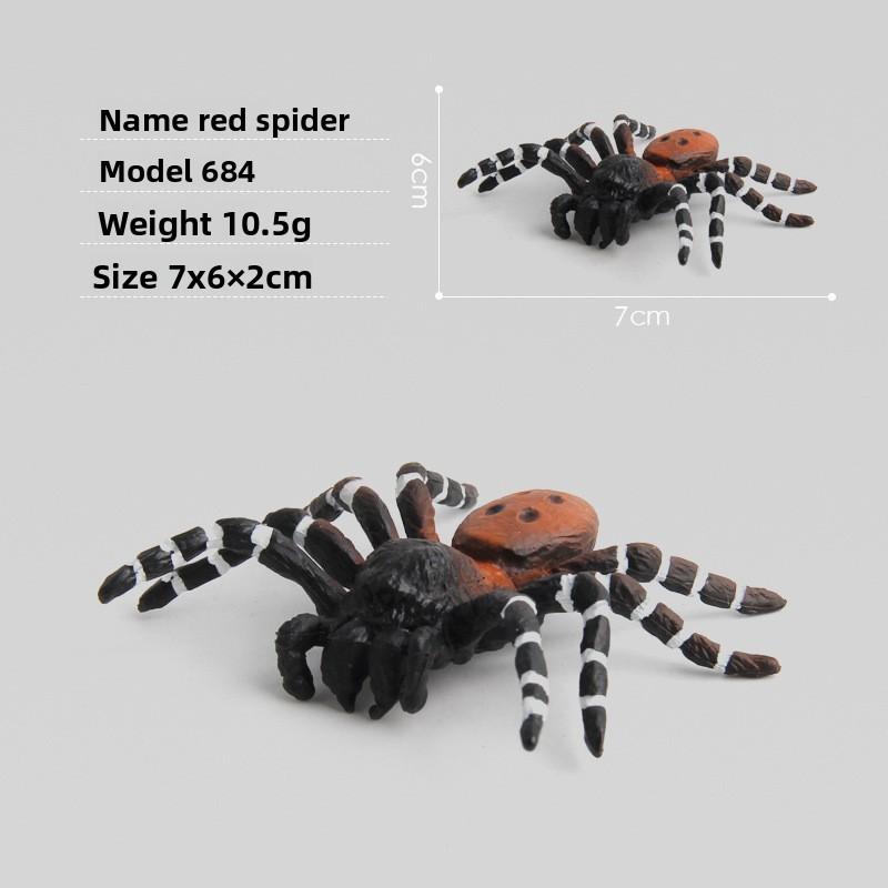 Spider Model Set With Plastic Material For Home Decor And Gift For Nature Lovers