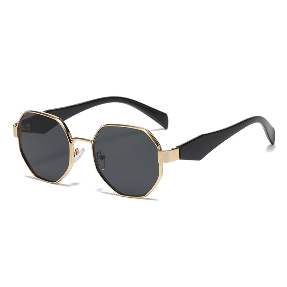 Modern Polygonal Women's Sunglasses Men Square Metal Frame Sun Glasses Retro Chic Shades for Driving Outdoor