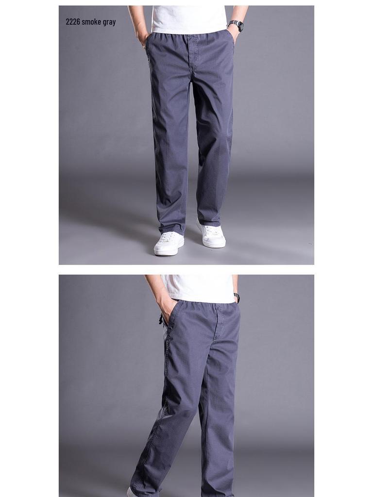 Men's Plus Size Straight Leg Loose Overalls - Wear-Resistant, Casual, Outdoor Sports Pants
