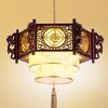 Hexagonal Solid Wood Chinese Antique Pendant Light for Teahouse or Restaurant