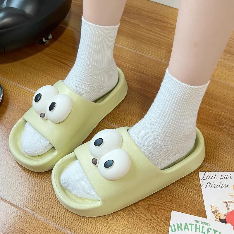 JINGRUIXIANGEVA Soft EVA Big Eye Summer Slippers