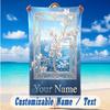 Floral Garden Theme Beach Towel Personalized Custom Name & Text Soft Quick Dry Beach Towel for Swimming Travel