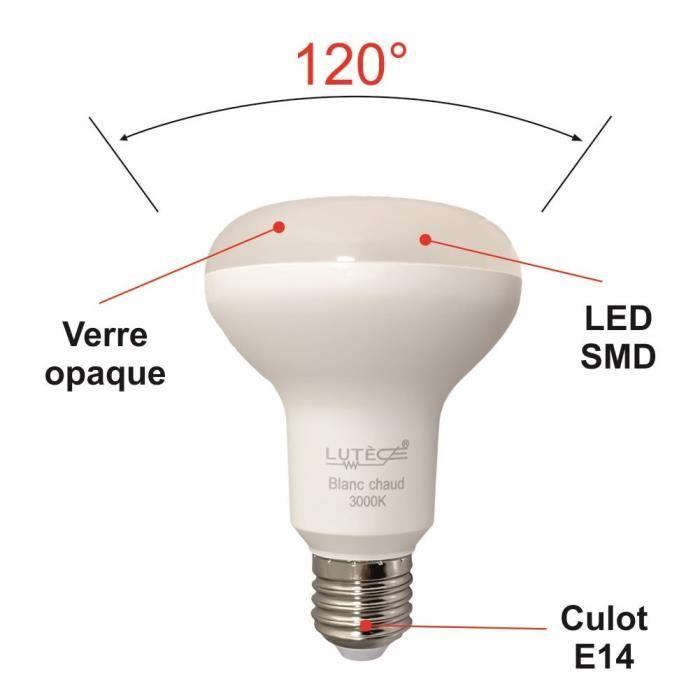 Spot LED réflecteur R80 E27 11,1W 1055Lm 3000K - économies d'énergie garanties