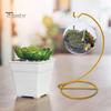 Moderner Minimalistischer Ständer Ornamenthalter für Glaskugeln Spiraldesign mit Stabiler Eisenbasis Gestell Luftpflanzen Terrarium Hexenkugel Hochzeit Zuhause