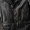 Casual Men Jacket Genuine Cow Leather Coat Black Real Cowhide Coat Slim Fit Spring Autumn