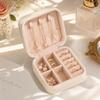 PU Leather Jewelry Organizer Box Square Jewelry Display Box Durable Jewelry Storage Box  Girls