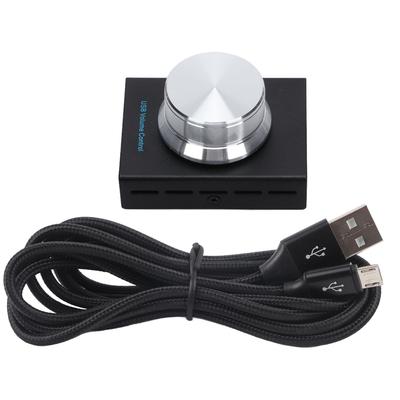 AIMOS AMU001BK USB Kontroler Głośności o Pilot Głośności z Pokrętłem Jednoklawiszowym