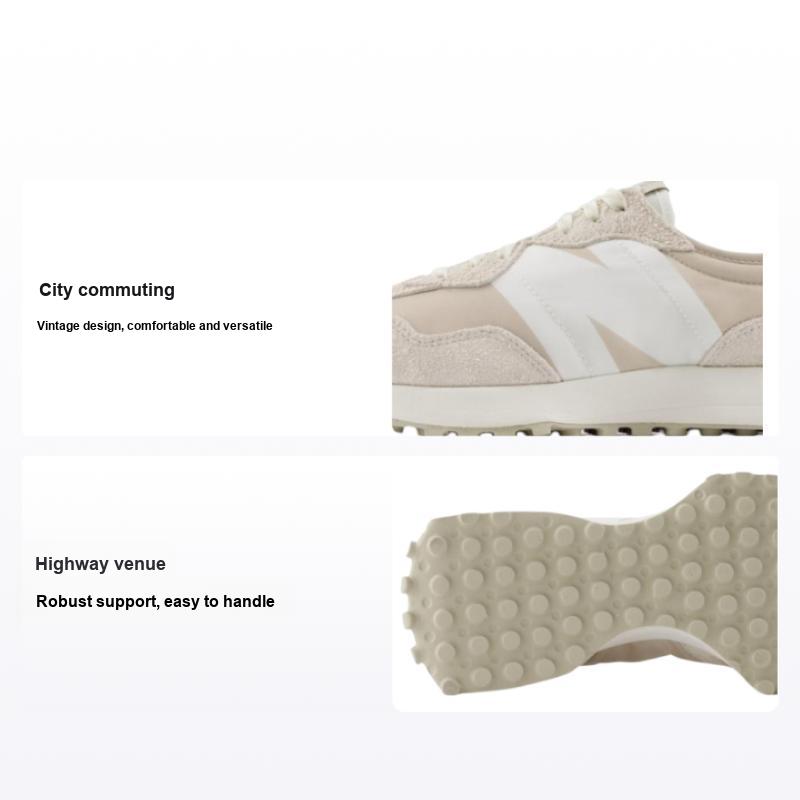 New Balance Unisex Dark/Beige Nb 327 Retro Comfortable Low Top Running Shoes Sneaker - U327hx Cm