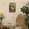 Plaque Métallique Vintage Pêche Rétro Art Mural 8x12 Pouces Décor Rustique Bar Maison