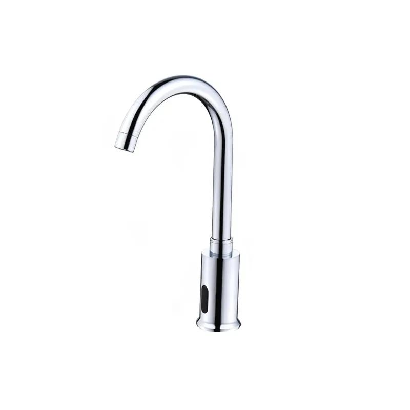 Smart Infrared Sensor Faucet for Kitchen Sink Automatic Hot and Cold Water Mixer Tap All Copper Body AC DC Power Supply