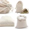 Pack of 30 8 X 10 Cm Cotton Bags with Drawstring Reusable Small Cotton Bags Gift Bags for Wedding Party DIY Craft Christmas Less