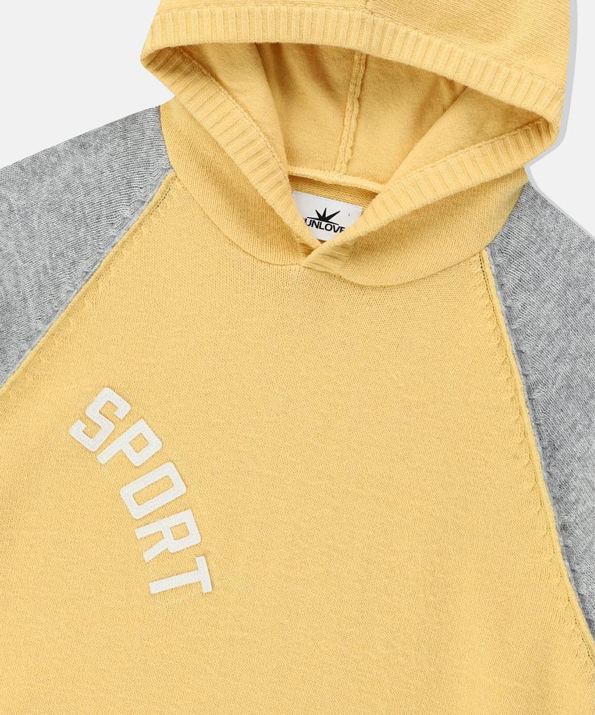 Sport Knit Hoodie Yellow