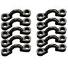 Nylon Kayak Deck Pad Eye Anchor Points Tie Down Loops with Mounting Screws, Hardware Fittings for Canoe Inflatable Boat