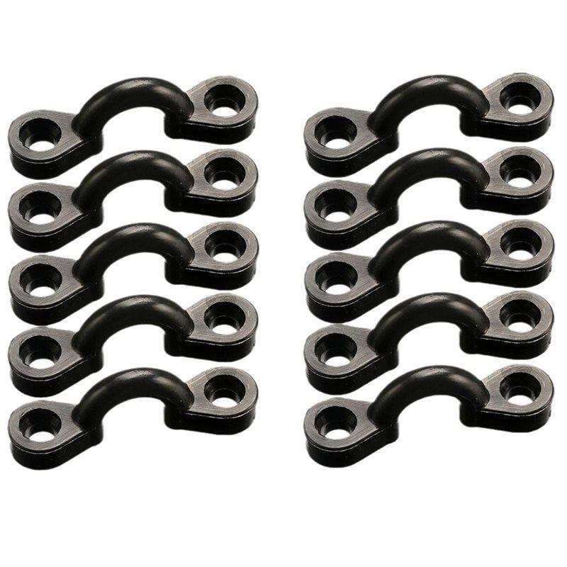Nylon Kayak Deck Pad Eye Anchor Points Tie Down Loops with Mounting Screws, Hardware Fittings for Canoe Inflatable Boat