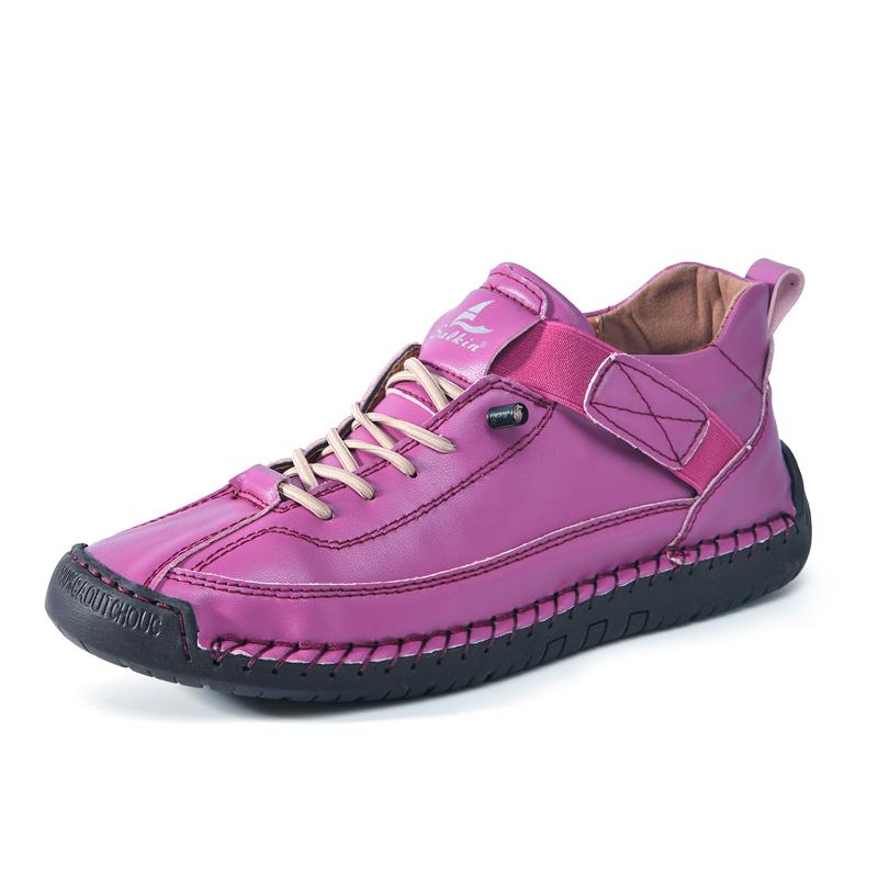 

Повседневная женская обувь ручной работы, ботильоны, удобная нескользящая дышащая обувь, эластичный ремешок, плоская обувь для прогулок на открытом воздухе 38