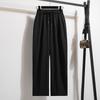Dimanaf Summer 2025 Plus Size Women High Waist Wide Leg Pants Loose Basic Elastic Harem Pants Casual Long Trousers