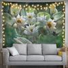 Aesthetic Leopard Print Peony Tapestry, Pink Floral Animal Print Pattern Wall Hanging, Y2K Boho Tapestry For Bedroom Living Room