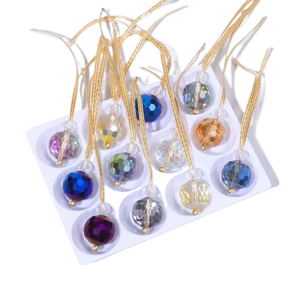 12Pcs/box Colorful Sun Catcher 22mm Christmas Tree Decoration Christmas Ball Ornaments  Party