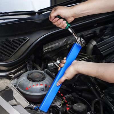 Extension Wrench High Carbon Steel Zero Degree Adjustable Ratchet Tool Impact Extension Wrench Set Chain Drive Ratchet Extender