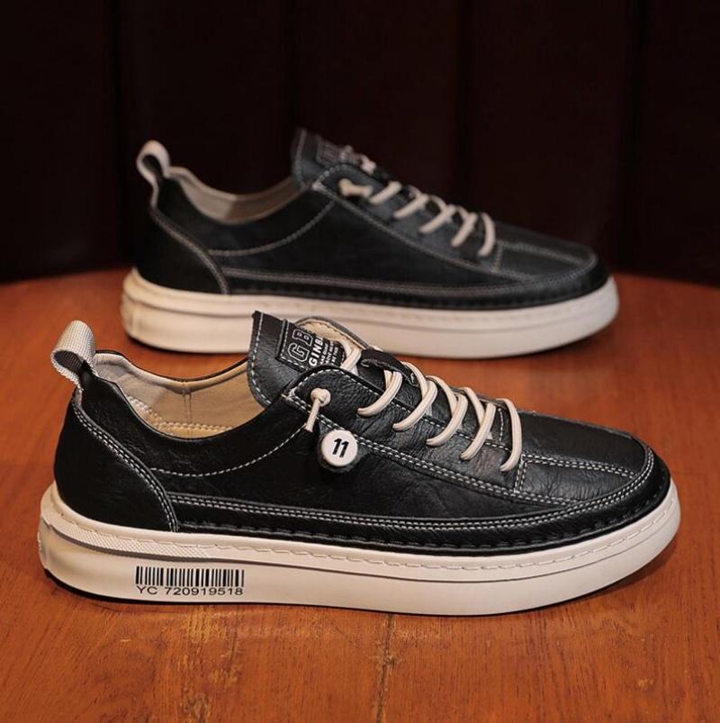 Mode Herbst Herren Lässige Neue Lederschuhe für Herren Rutschfeste Sportschuhe Mode Bequeme Sneaker Herren Flache Slipper Lässige Schuhe