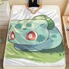 Bulbasaur Flannel Blanket Print Design Cozy Soft for Couch Bed Picnic Travel.-TING