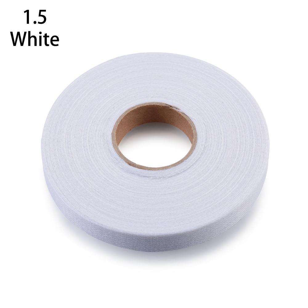 New 1Roll 50m 2/1/1.5cm Double-sided Wonder Web Iron On Hemming Tape Adhesive Fabric Roll Clothes Sewing Apparel Turn Up Hem