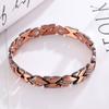Bracelet Magnétique Feuille pour Femme Feuille Brossée Personnalité Créative Bracelet Généreux